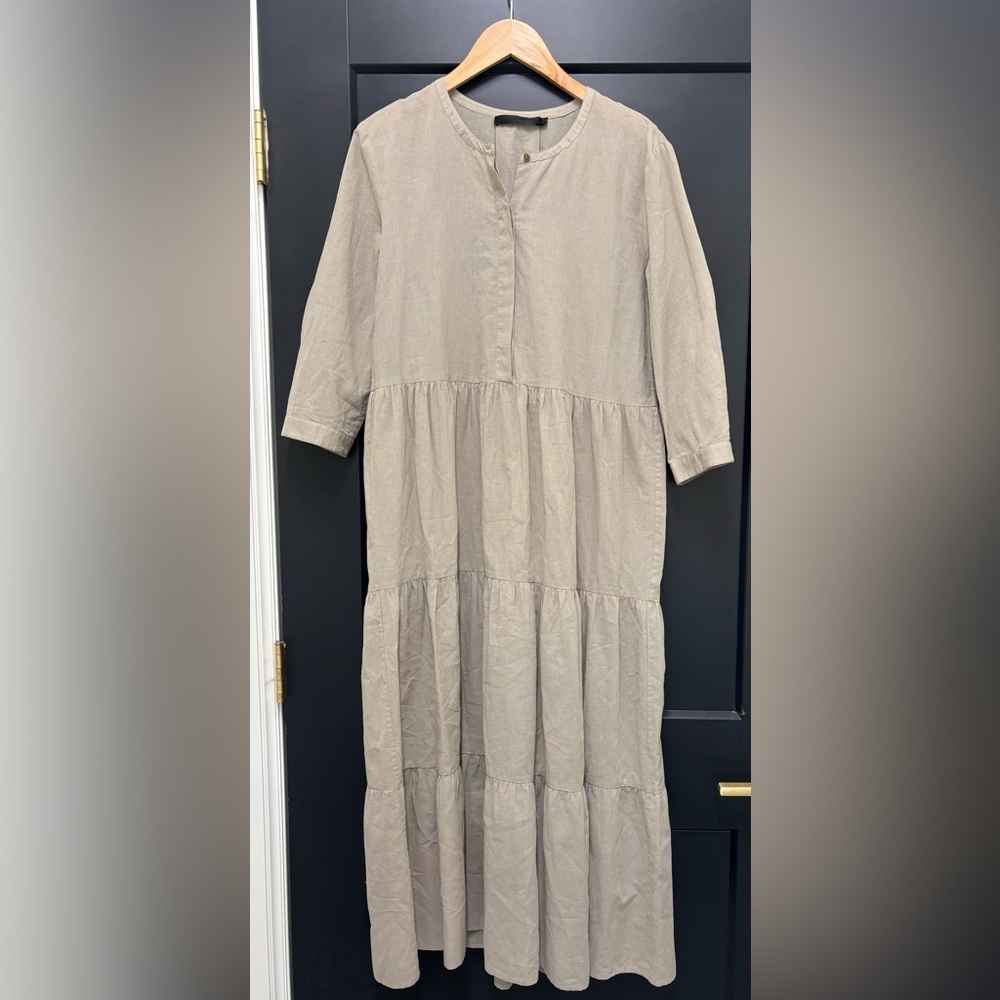 Jenni Kayne James Dress size small Willow Linen Lightweight midi (no slip) - Picture 3 of 7